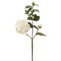 Vara de Camelia Artificial Blanco (55 cm)