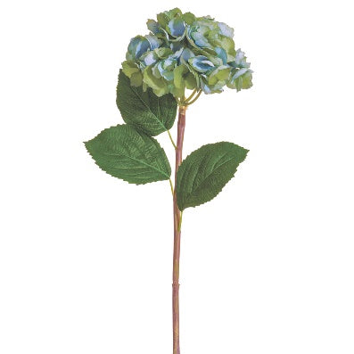 Vara de Hortensia Artificial Azul Grisáceo (71 cm)