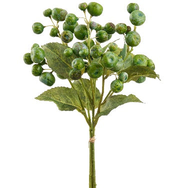 Ramo de Manzano Silvestre Artificial Verde (36 cm)