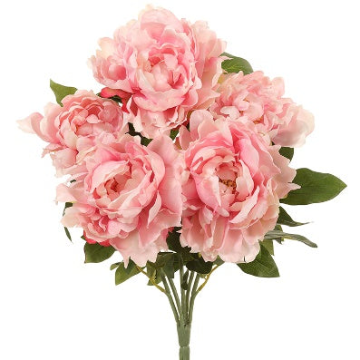 Arbusto de Peonía Artificial Rosa (50 cm)
