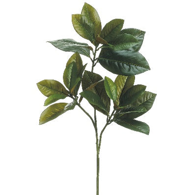 Vara de Hojas de Magnolia Artificial Verde (66 cm)