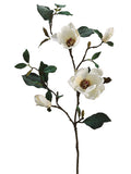 Arreglo de Magnolia Artificial Crema/Blanco (89 cm)