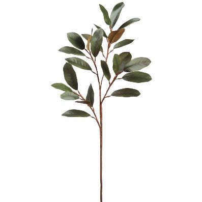 Vara de Hojas de Magnolia Artificial Verde (89 cm)