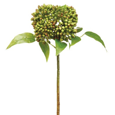 Vara de Sedum Artificial Verde/Borgoña (43 cm)