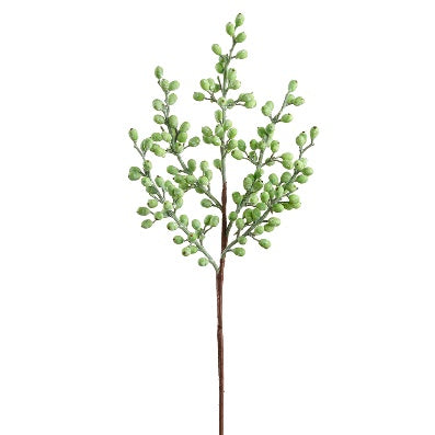 Vara con Bayas Artificial Verde (56 cm)