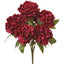 Arbusto de Peonía Artificial Borgoña (43 cm)